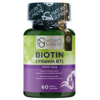 Nature'S Supreme Biotin Aromasız Unisex Vitamin 60 Kapsül