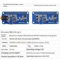 Humble ESP32 Geliştirme Kartı 240MHZ Wıfı Bluetooth Desteği Görüntü Ses Işleme Kartı B (Yurt Dışından)