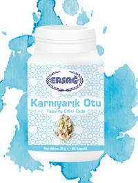 Ersağ Karnıyarık Otu Sade Unisex Vitamin 60 Kapsül