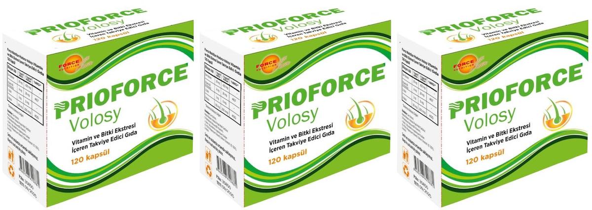 Force Nutrition Prioforce Volosy Aromasız Unisex Vitamin 3x120 Kapsül