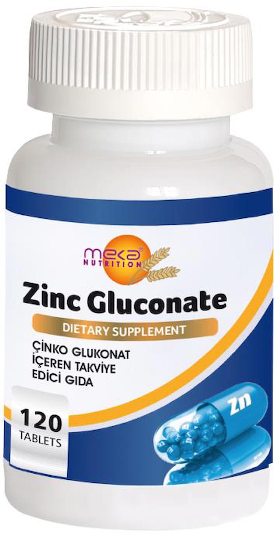 Meka Nutrition Zinc Aromasız Unisex Vitamin 120 Tablet