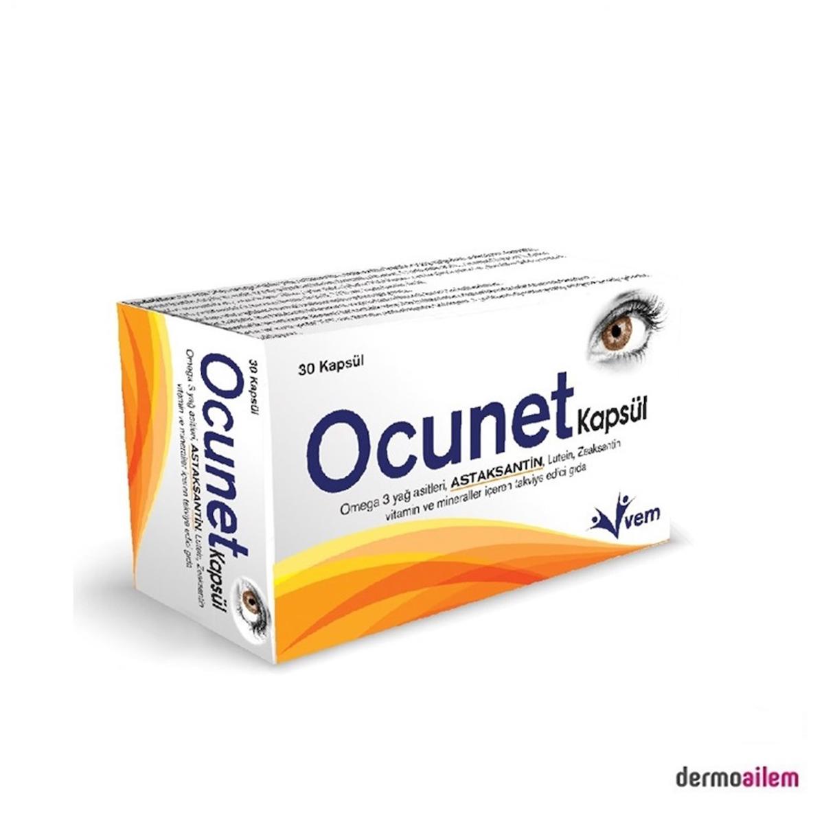 Ocunet Aromasız Unisex Vitamin 30 Tablet