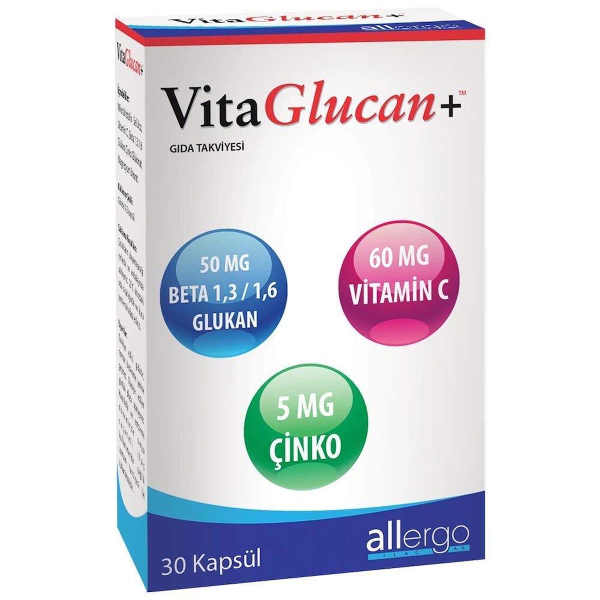 Allergo Vitaglucan Sade Unisex Vitamin 30 Kapsül