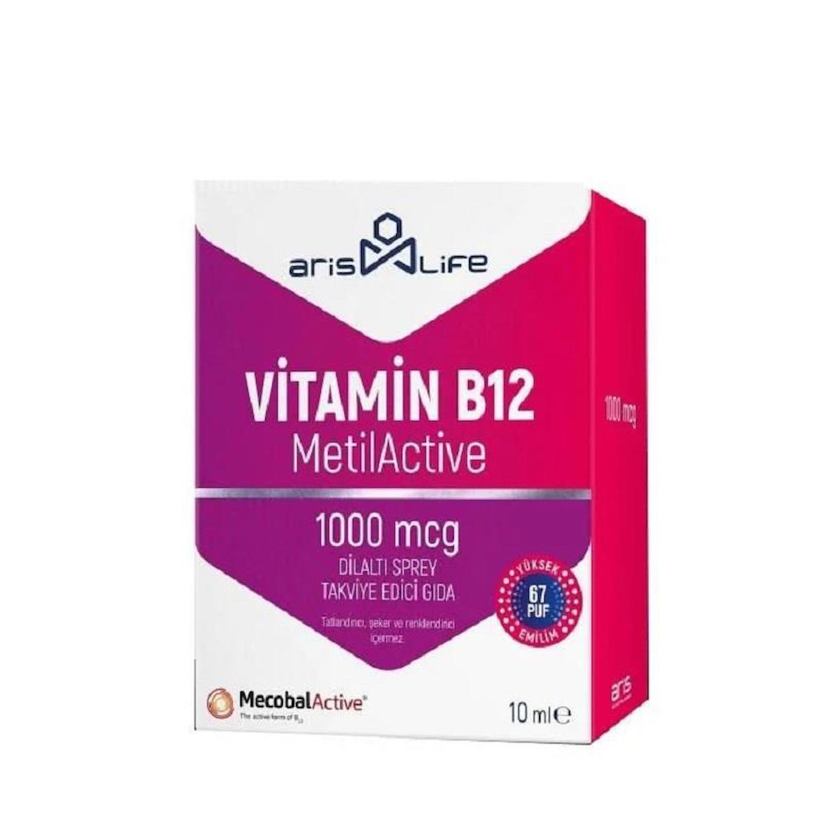 Aris Life Metilkobalamin Sade Çocuk - Yetişkin Vitamin 1000 mg