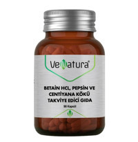 Venatura Betain Hcl Pepsin Ve Centiyana Kökü Aromasız Unisex Vitamin 90 Tablet