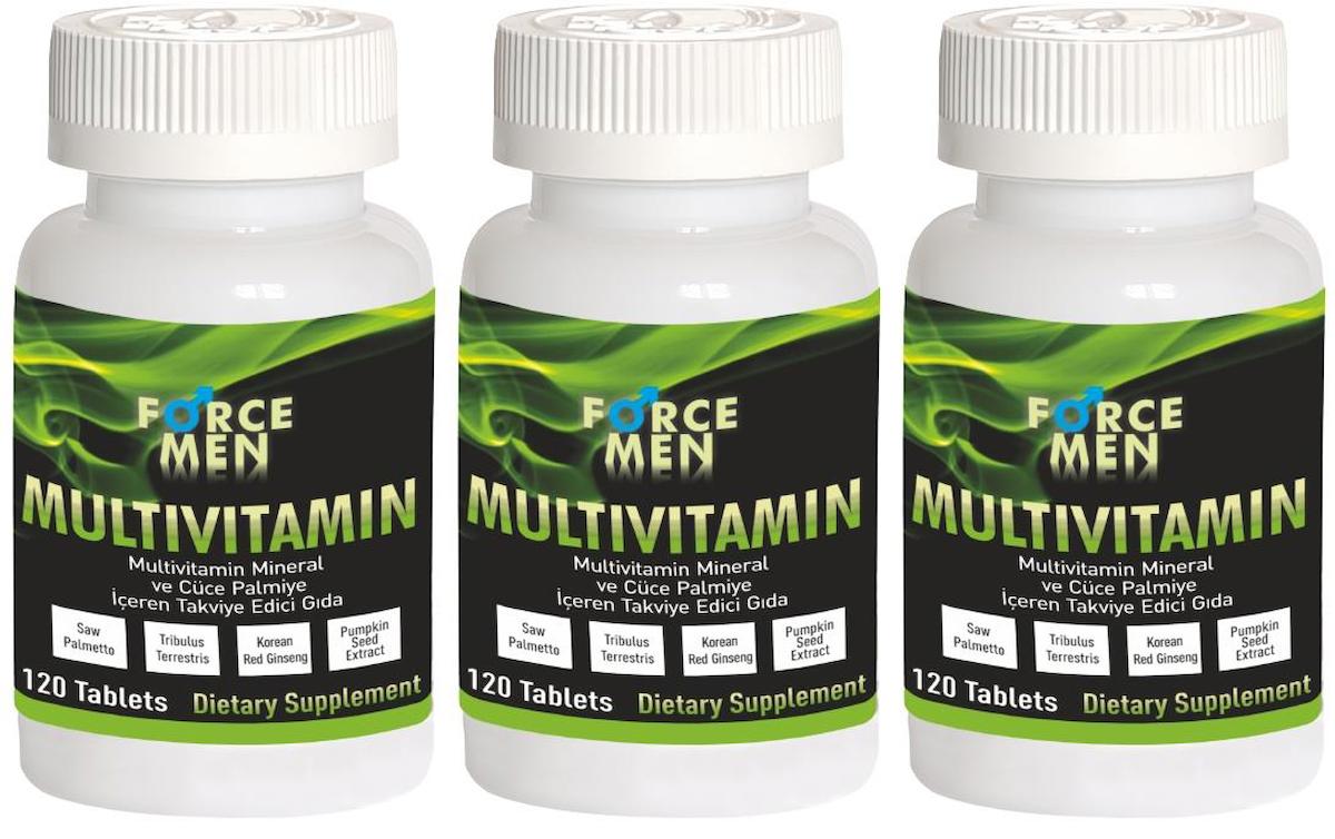 Force Nutrition Aromasız Erkek Vitamin 3x120 Tablet