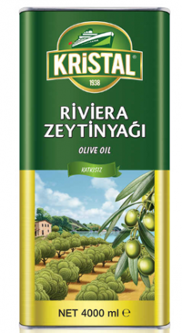 Kristal Polifenolsüz Olgun Hesap Teneke Riviera Zeytinyağı 4 lt