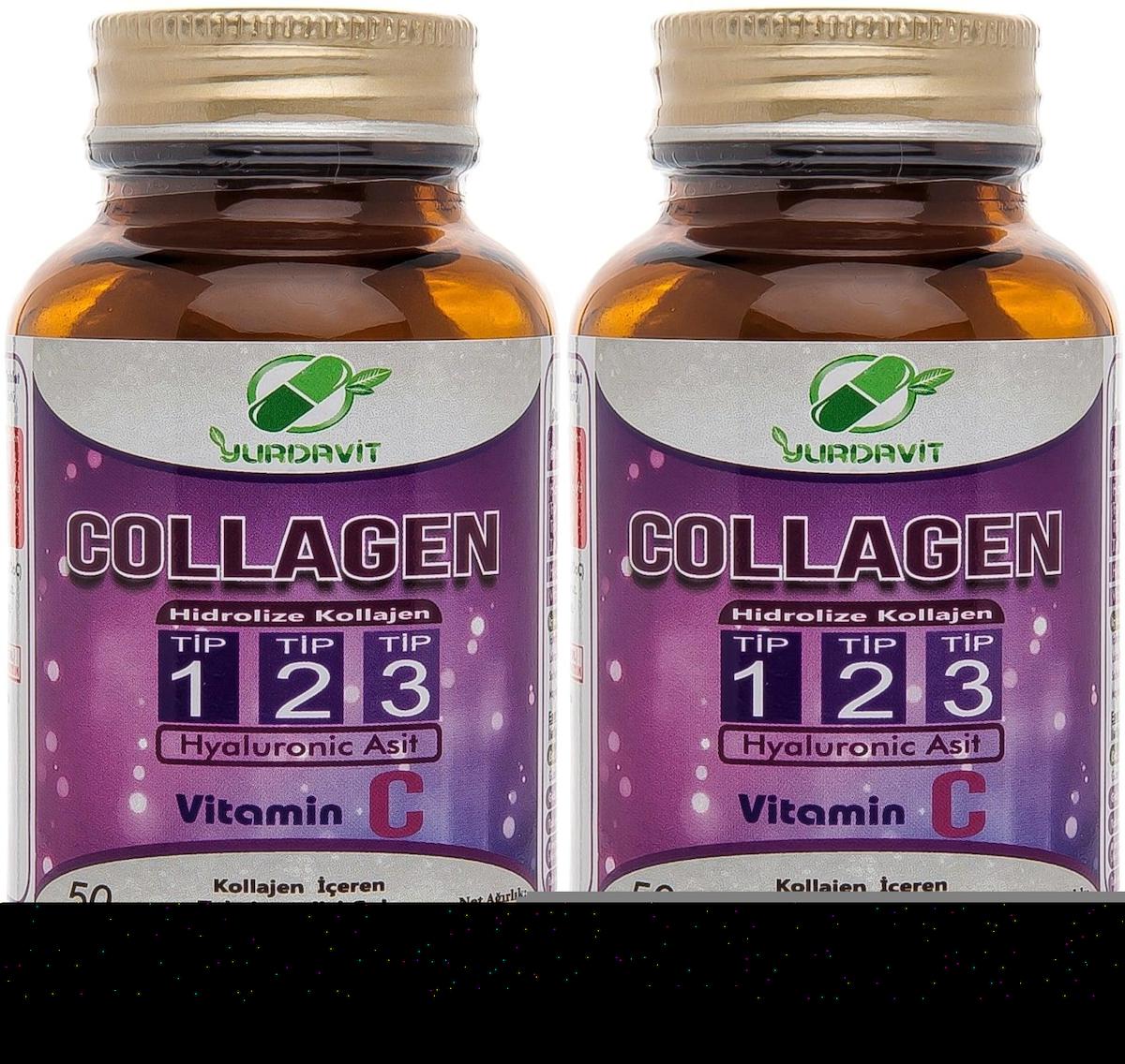 Yurdavit Hidrolize Tip 1-2-3 Tablet Kolajen 2x50 Tablet