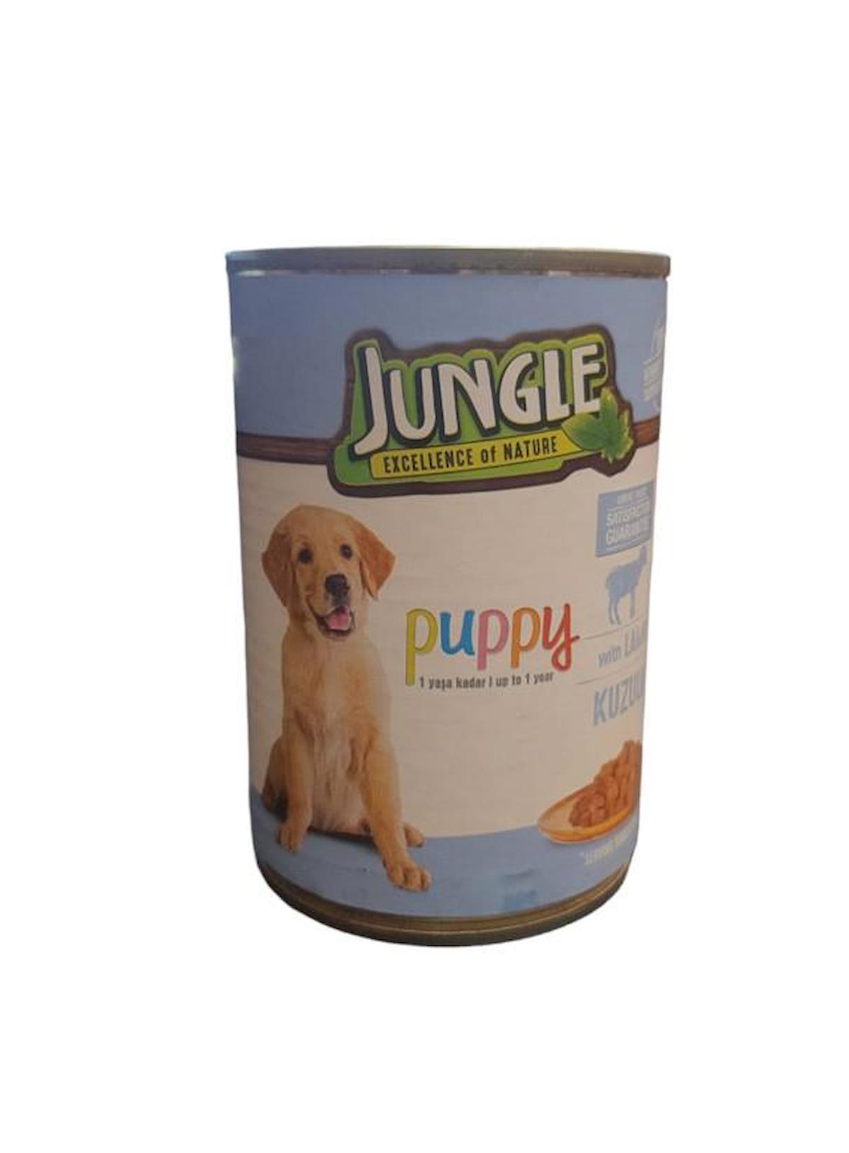 Jungle Kuzu Etli Yavru Yaş Köpek Maması 400 gr Tekli