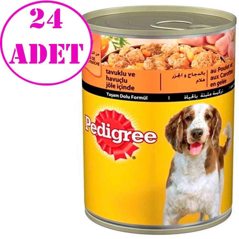 Pedigree Havuçlu ve Tavuklu Yaş Köpek Maması 400 gr 24'lü