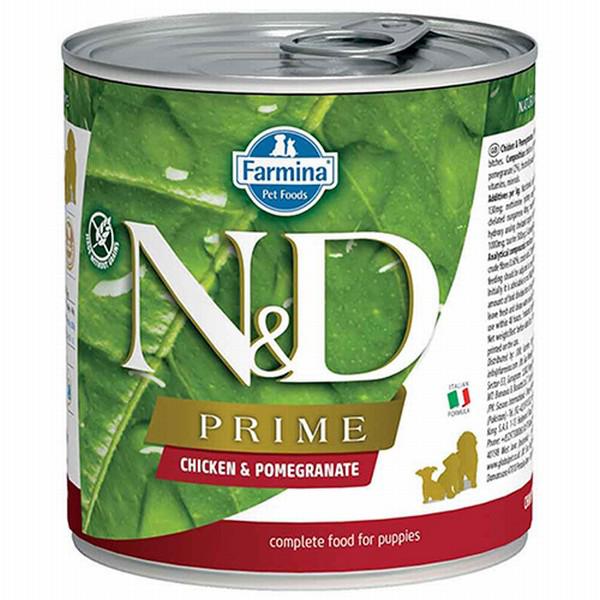 N&D Prime Narlı ve Tavuklu Yavru Yaş Köpek Maması 285 gr 6'lı