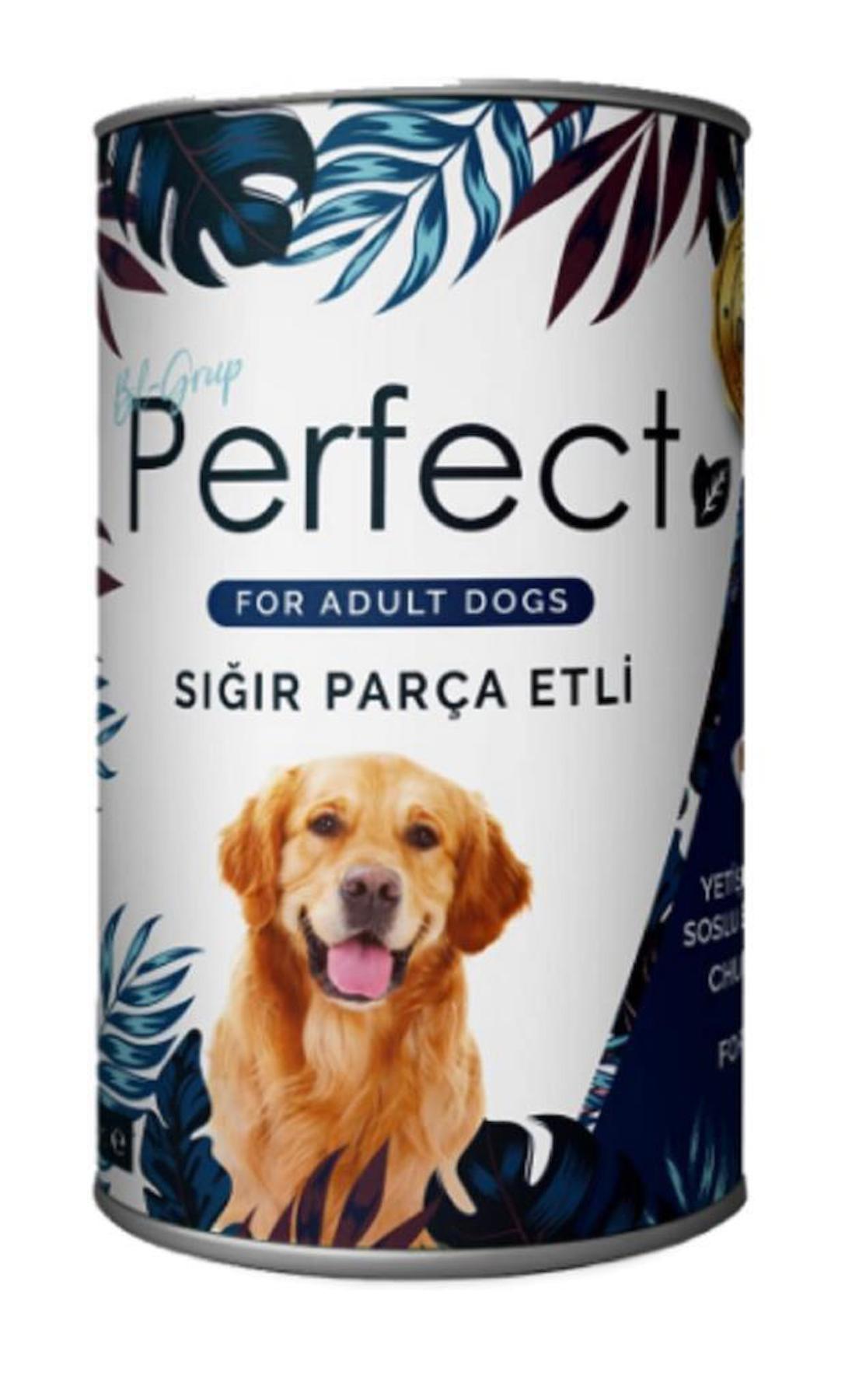 Perfect Sığır Etli Yaş Köpek Maması 415 gr Tekli