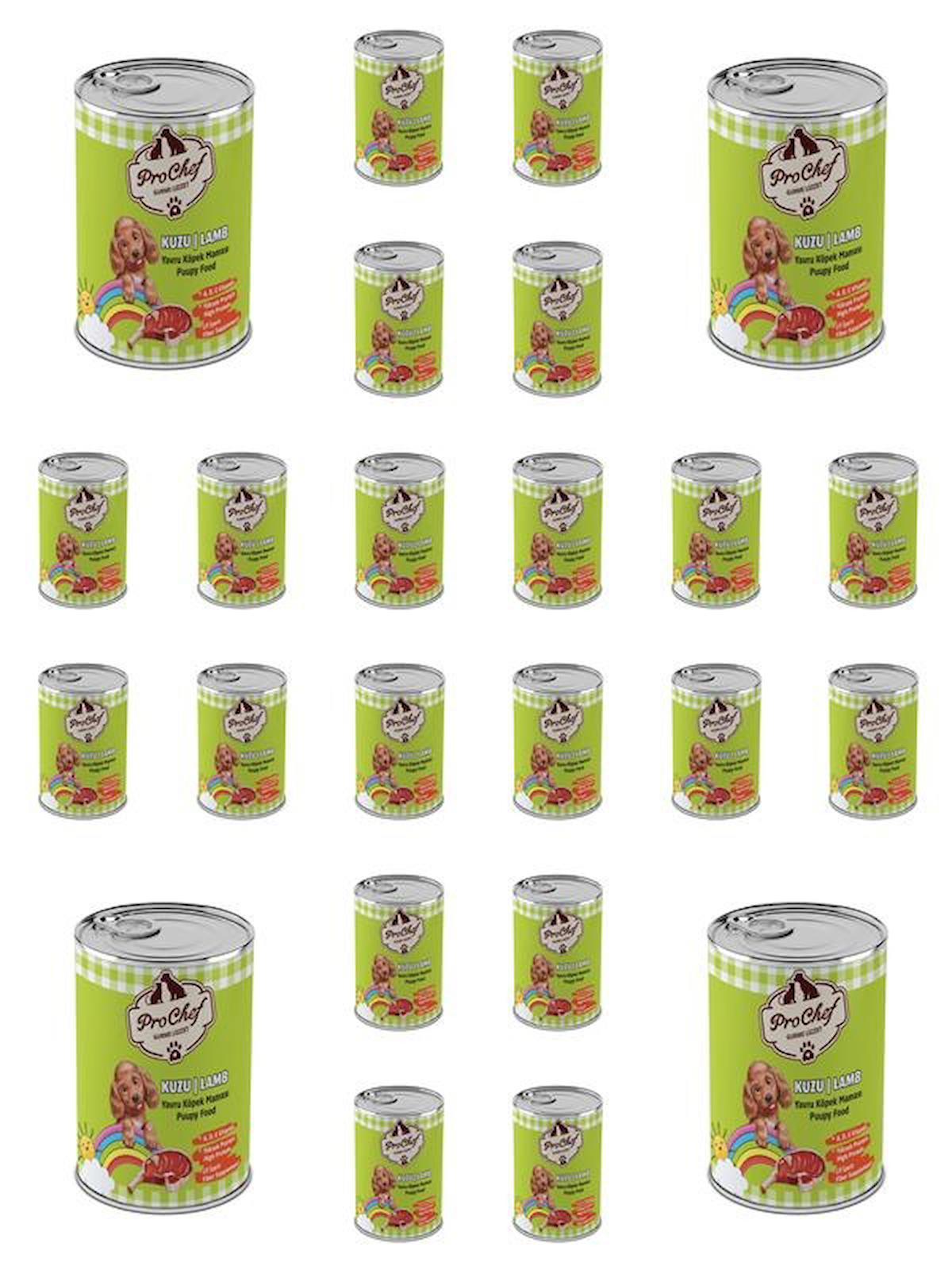 Prochef Kuzu Etli Yavru Yaş Köpek Maması 415 gr 24'lü