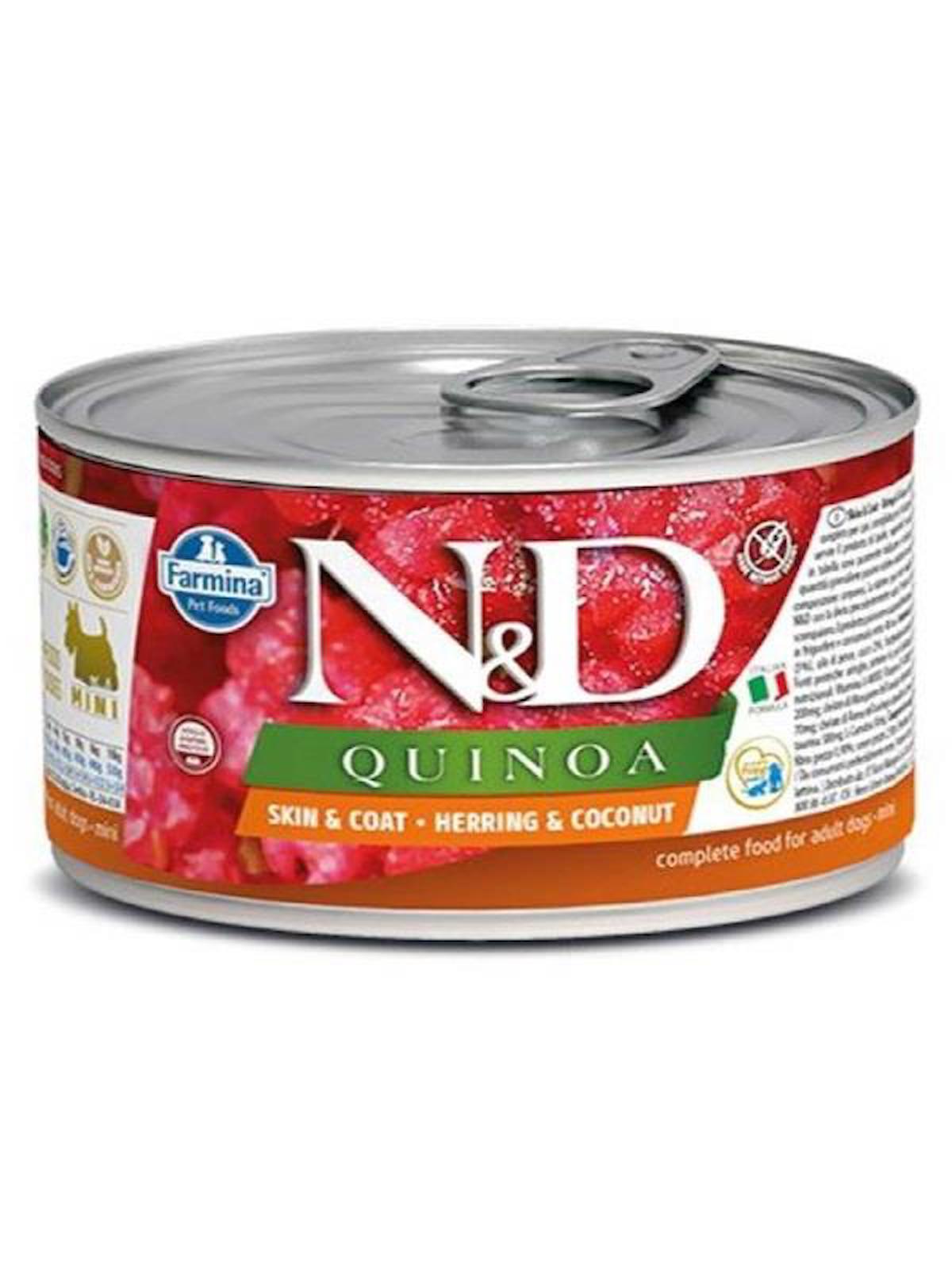 N&D Quinoa Balıklı ve Hindistan Cevizli Yetişkin Yaş Köpek Maması 140 gr Tekli
