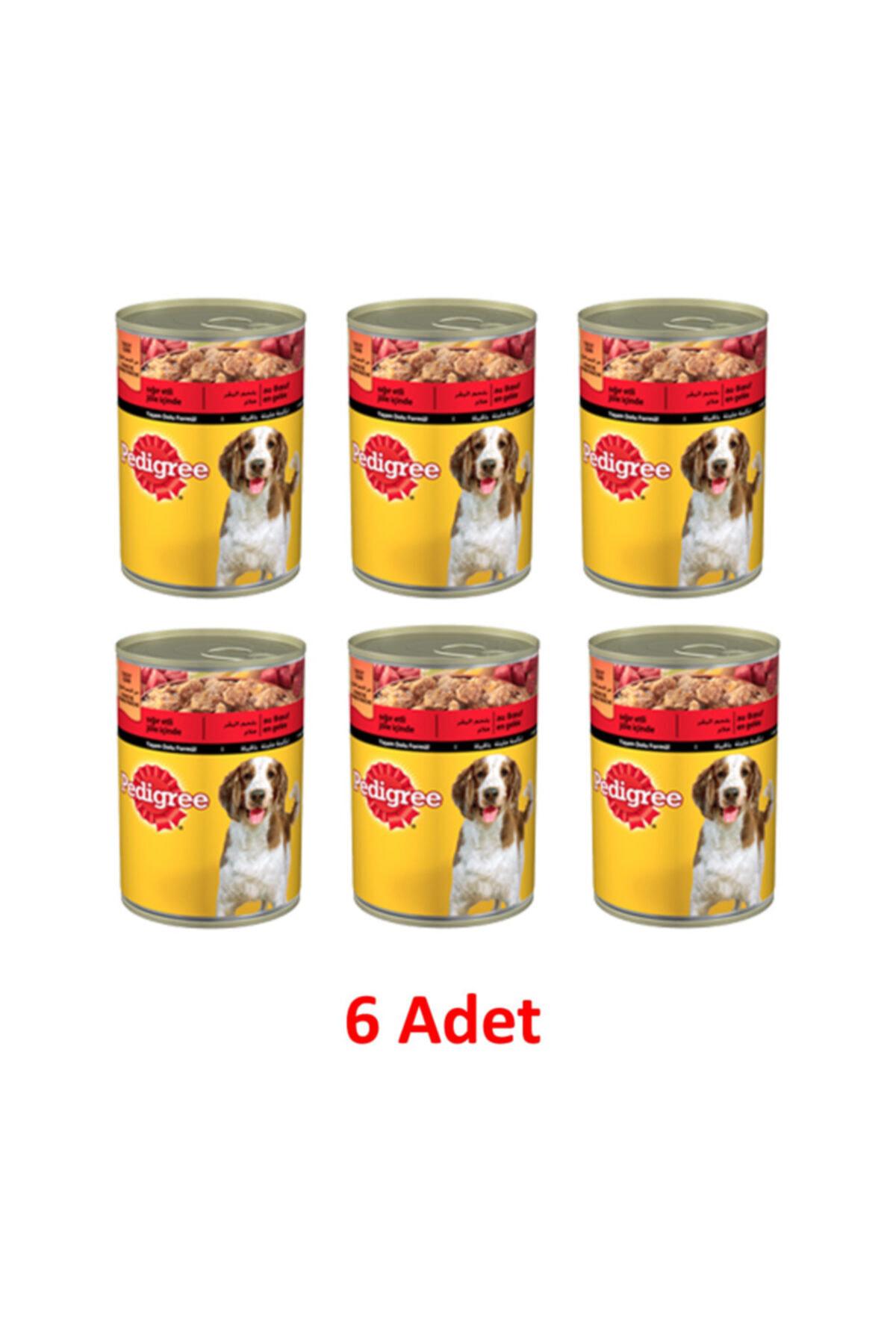 Pedigree Biftekli Yaş Köpek Maması 400 gr 6'lı