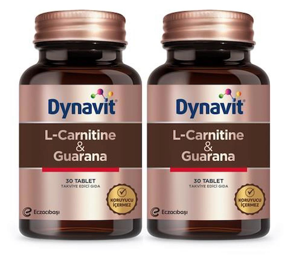 Dynavit L-Carnitine Sade Yetişkin Bitkisel Besin Desteği 2x30 Tablet