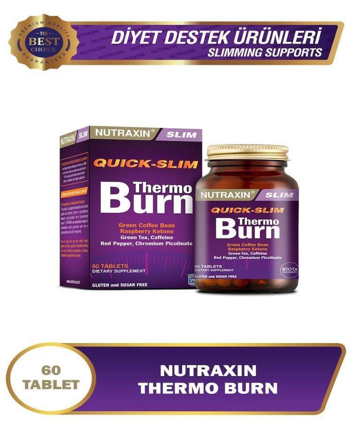 Nutraxin Quick Slim Sade Yetişkin Bitkisel Besin Desteği 60 Tablet
