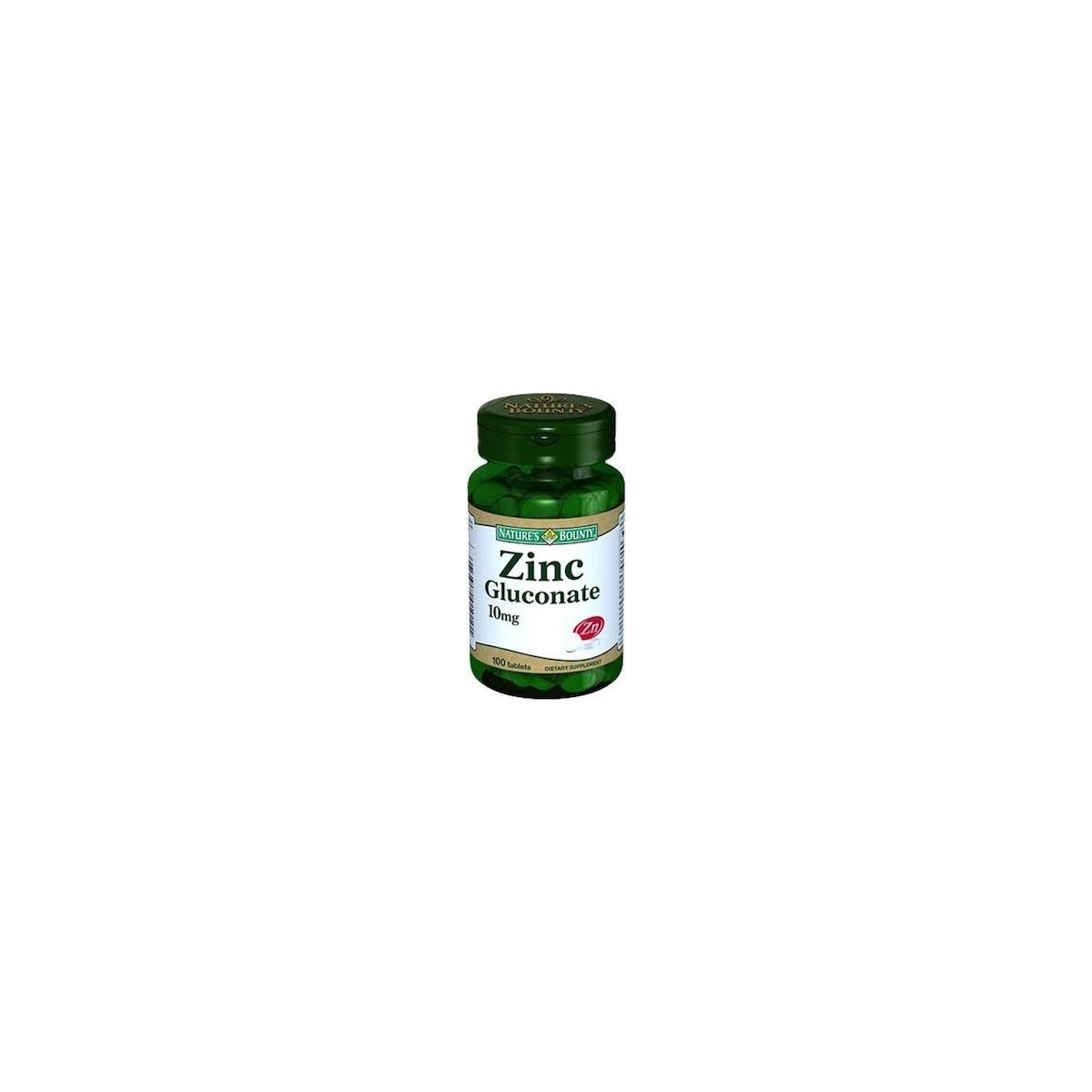 Natures Bounty Zinc Sade Yetişkin Bitkisel Besin Desteği 100 Tablet