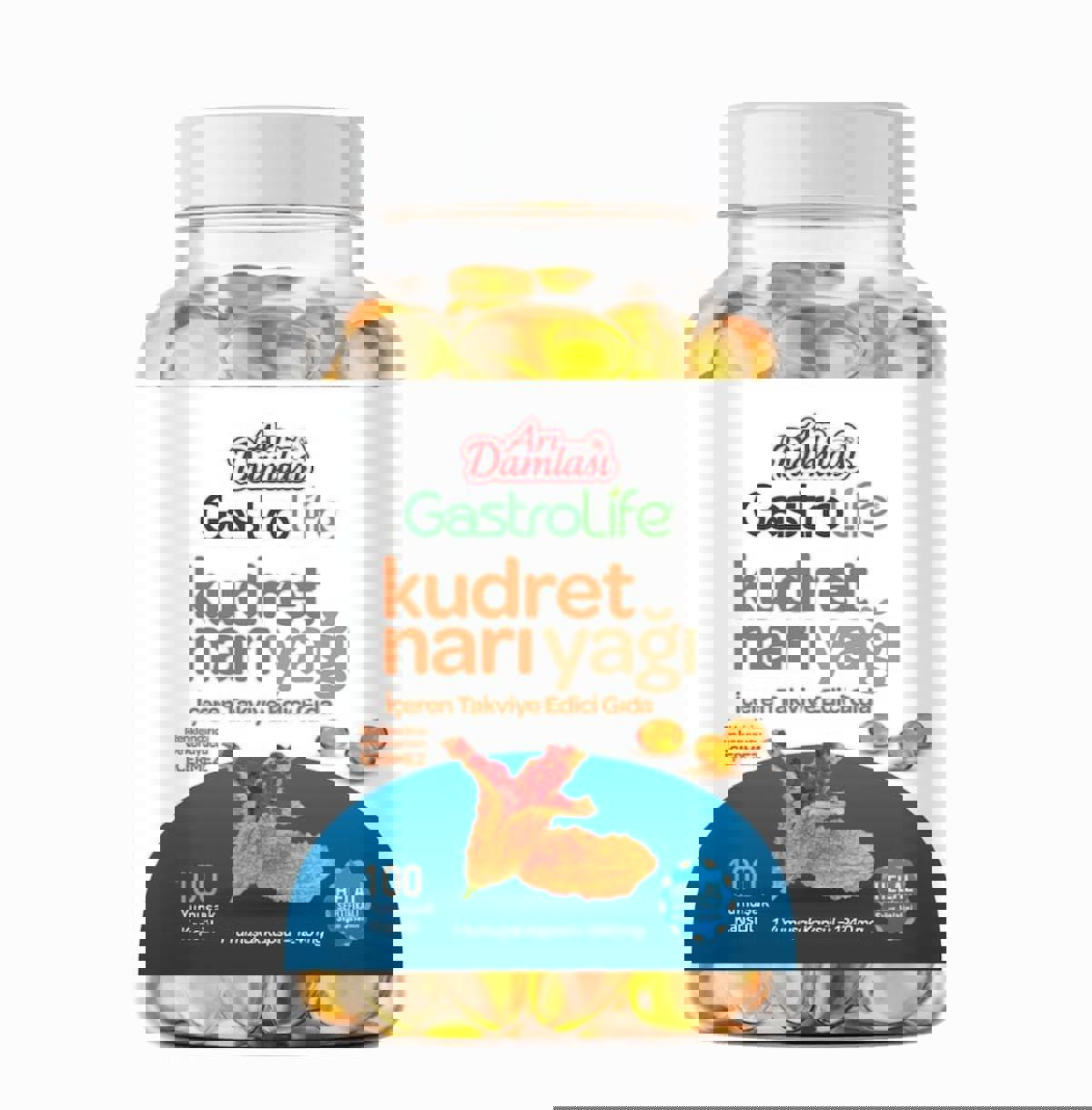 Arı Damlası Gastrolife Aromalı Yetişkin Bitkisel Besin Desteği 1250 mg