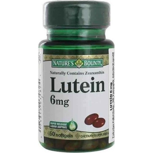 Natures Bounty Lutein Sade Yetişkin Bitkisel Besin Desteği 50 Adet