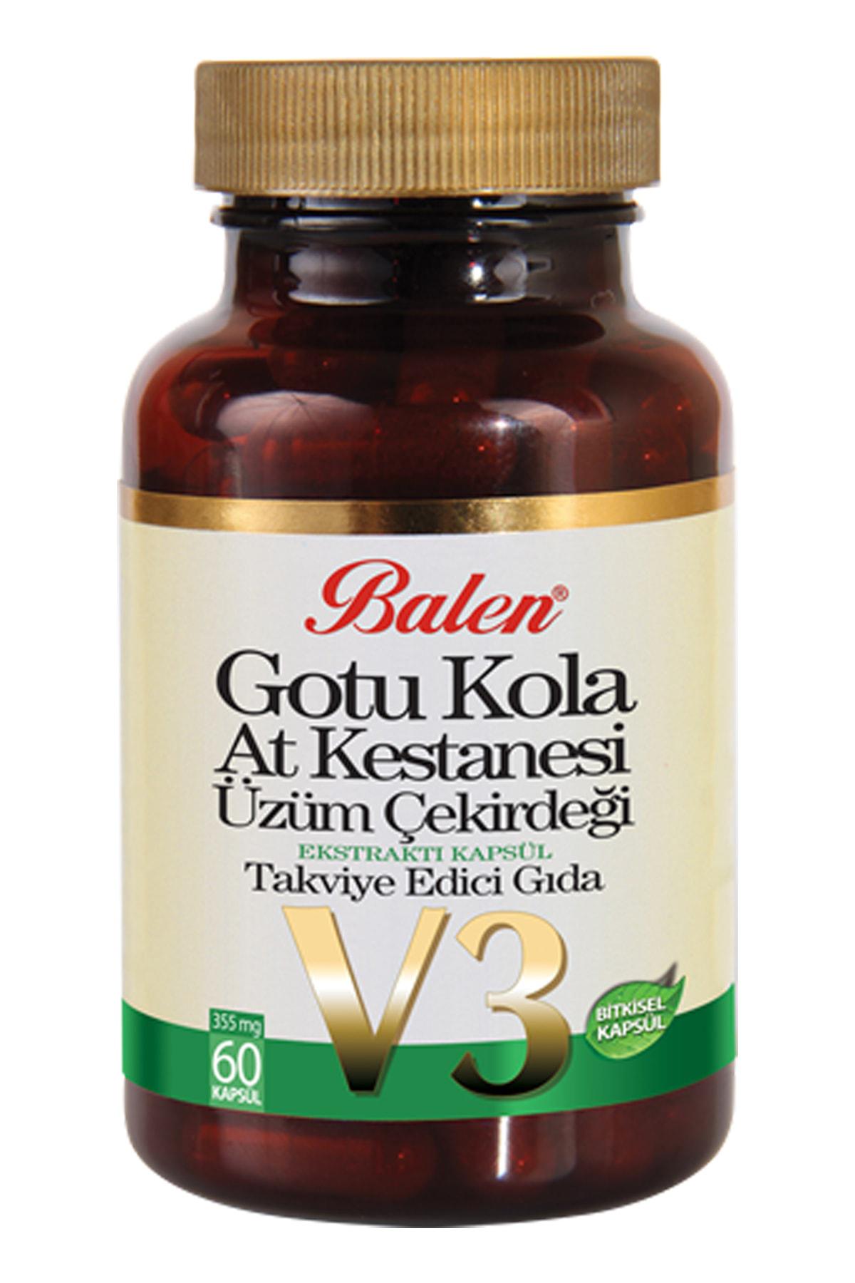 Balen Gotu Kola Sade Yetişkin Bitkisel Besin Desteği 60 Tablet