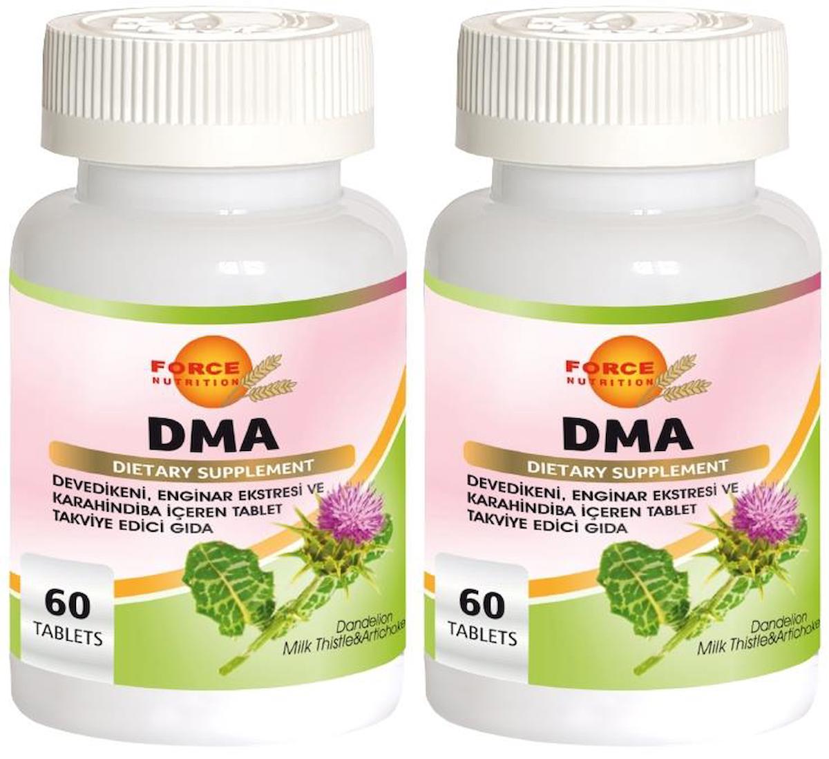 Force Nutrition Dma Aromasız Yetişkin Bitkisel Besin Desteği 2x60 Tablet