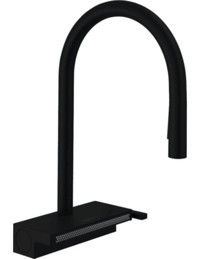 Hansgrohe Aquno Select M81 Tek Kollu Eviye Bataryası Satin Siyah 73831670 - Krom