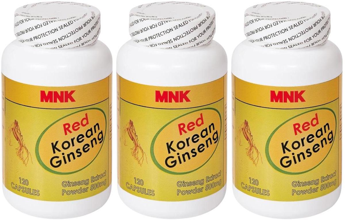 Mnk Ginseng Aromasız Yetişkin Bitkisel Besin Desteği 3x120 Kapsül