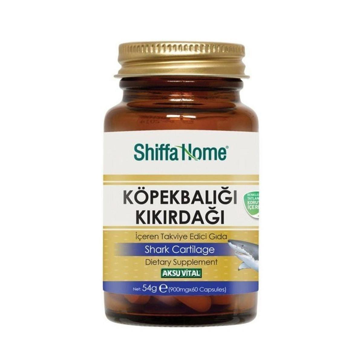Shiffa Home Köpekbalığı Kıkırdağı Aromasız Yetişkin Bitkisel Besin Desteği 60 Kapsül