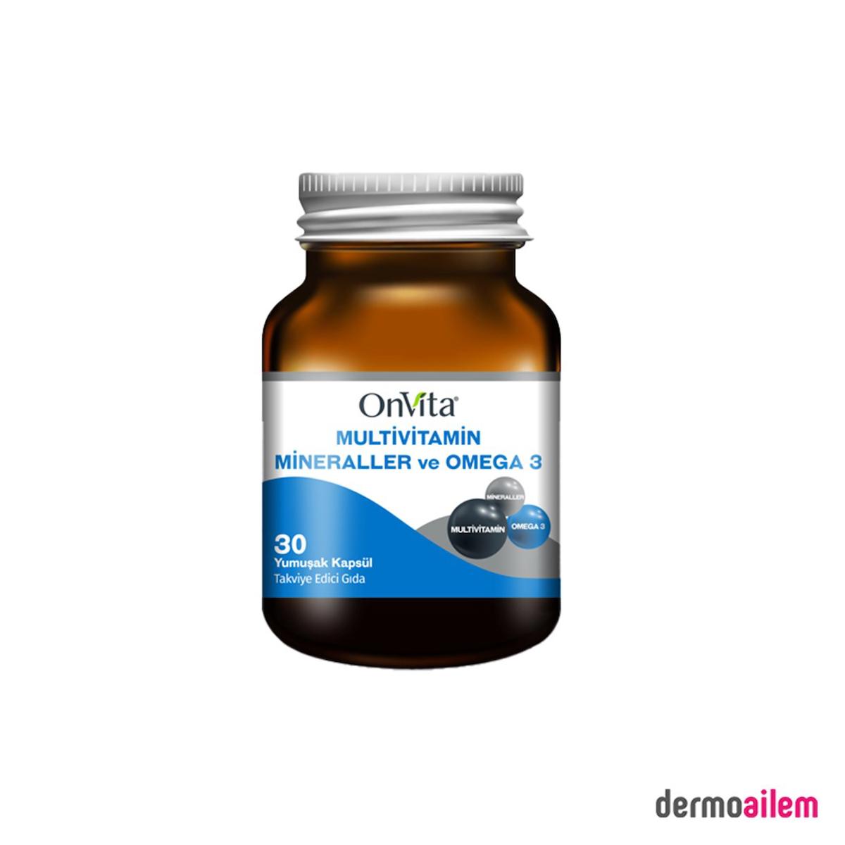Onvita Omega 3 Aromasız Yetişkin Bitkisel Besin Desteği 30 Tablet