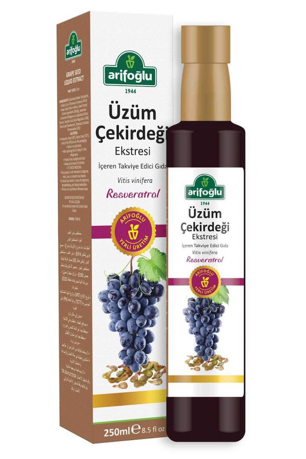 Arifoğlu Üzüm Çekirdeği Aromalı Yetişkin Bitkisel Besin Desteği 250 ml