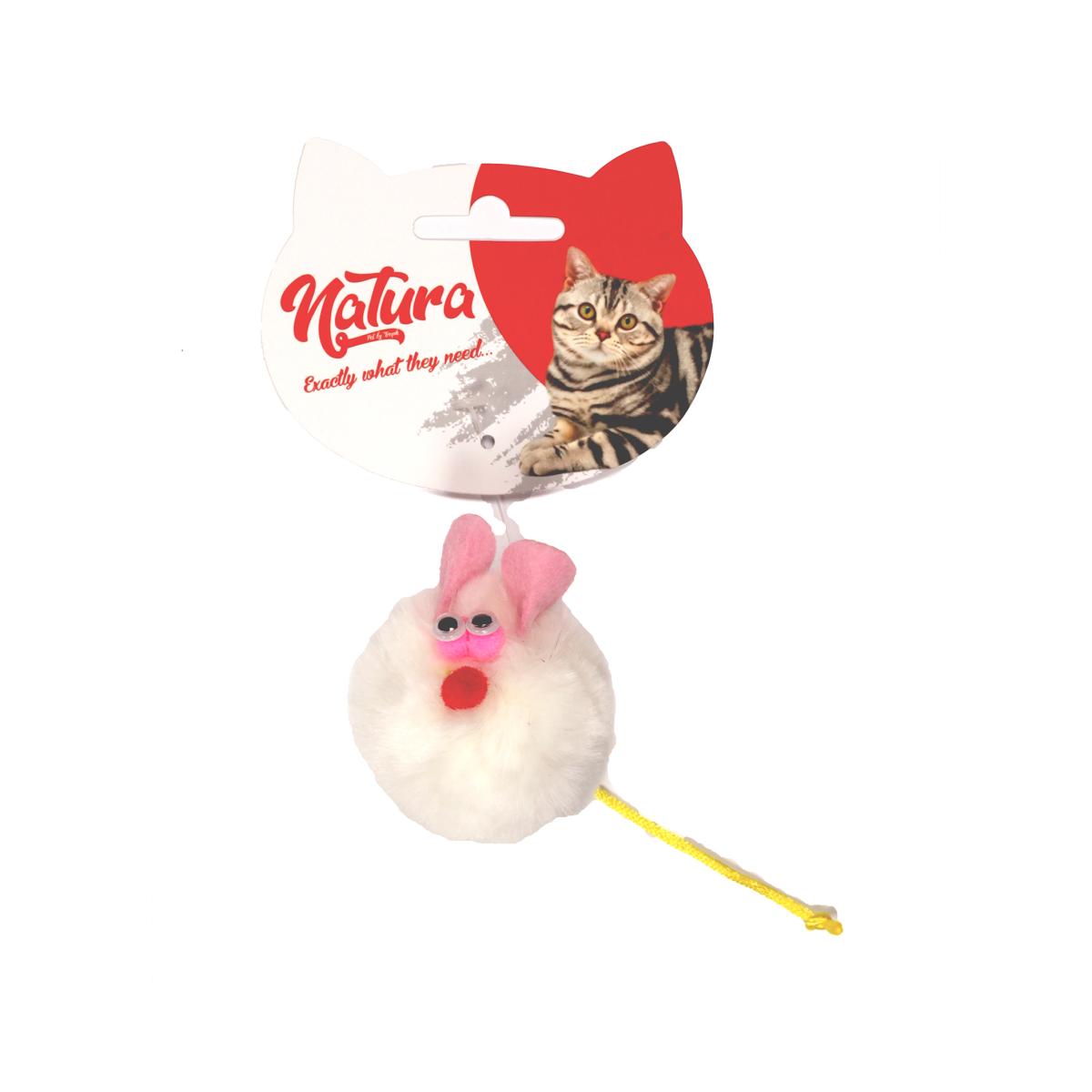 Natura Peluş Isırma Yavru-Yetişkin Fare Kedi Oyuncağı