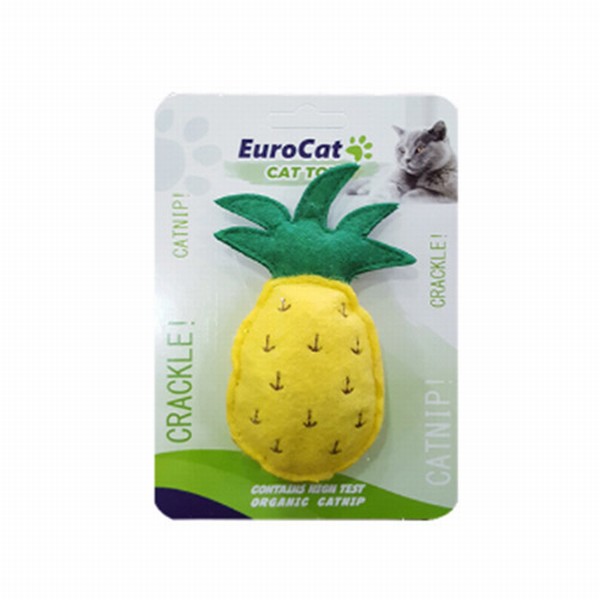 Eurocat Kedi Otlu Isırma Yavru-Yetişkin Ananas Kedi Oyuncağı