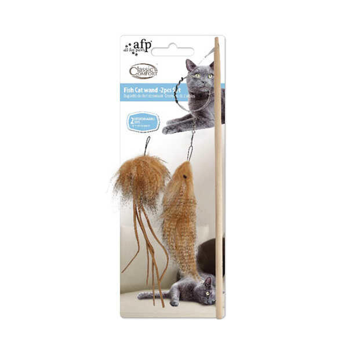 Afp Classic Comfort Hareketli Peluş Tüylü Isırma Yavru-Yetişkin Olta Kedi Oyuncağı