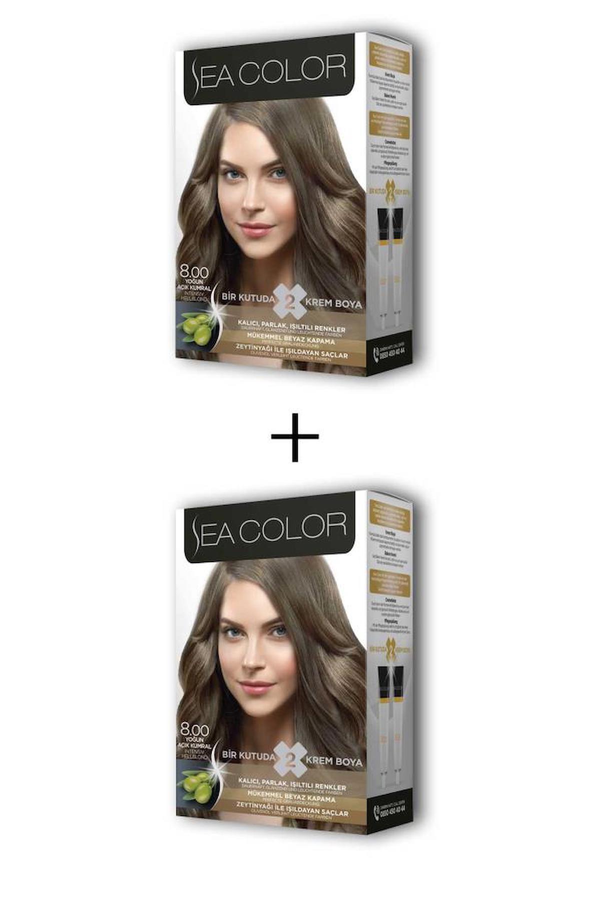 Sea Color 8.00 Açık Kumral Krem Saç Boyası