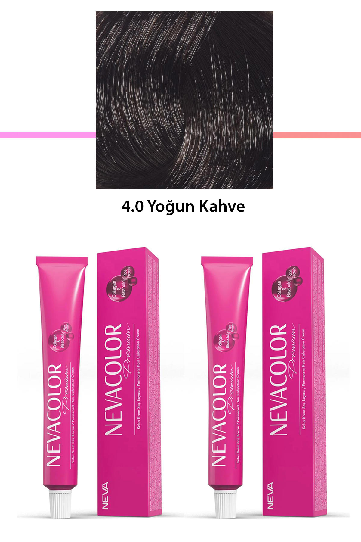 Nevacolor 4.0 Yoğun Kahve Krem Saç Boyası 50 gr