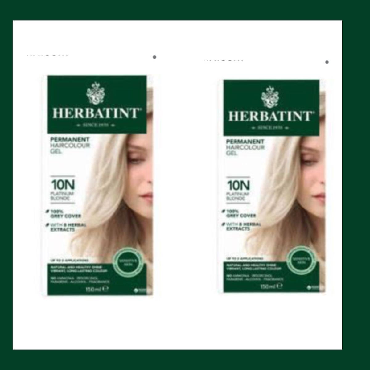 Herbatint 10N Platin Sarı Krem Saç Boyası 2x150 ml