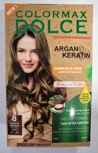 Colormax 8 Açık Kumral Amonyaksız Krem Saç Boyası 60 ml