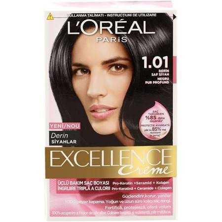 L'Oreal Professionnel 01.01 Derin Siyah Amonyaksız Krem Saç Boyası