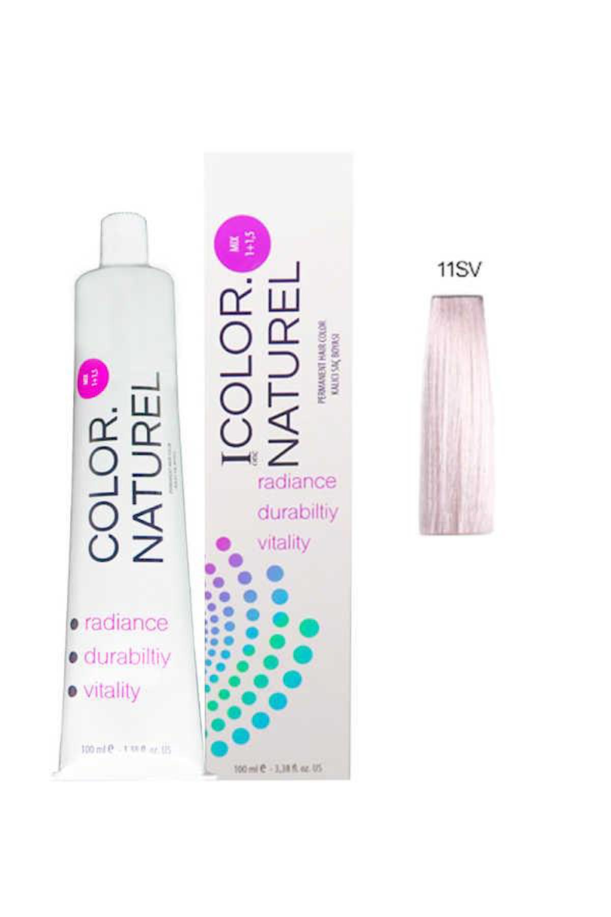 Color Naturel 11SV Ekstra Açık Viyole Sarı Krem Saç Boyası 100 ml