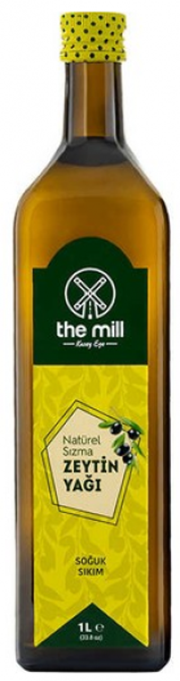 The Mill Natürel Yüksek Polifenollü Soğuk Sıkım Olgun Hesap Cam Sızma Zeytinyağı 1 lt