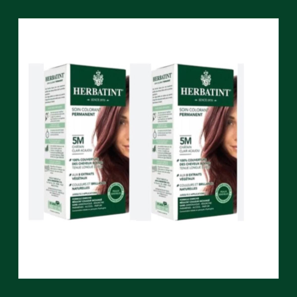 Herbatint 5M Açık Akaju Kahve Krem Saç Boyası 2x150 ml