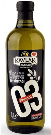 Kavlak Phenol Polifenollü Soğuk Sıkım Cam Sızma Zeytinyağı 1 lt