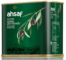 Ahsaf Natürel Polifenolsüz Soğuk Sıkım Olgun Hesap Teneke Sızma Zeytinyağı 0.5 lt