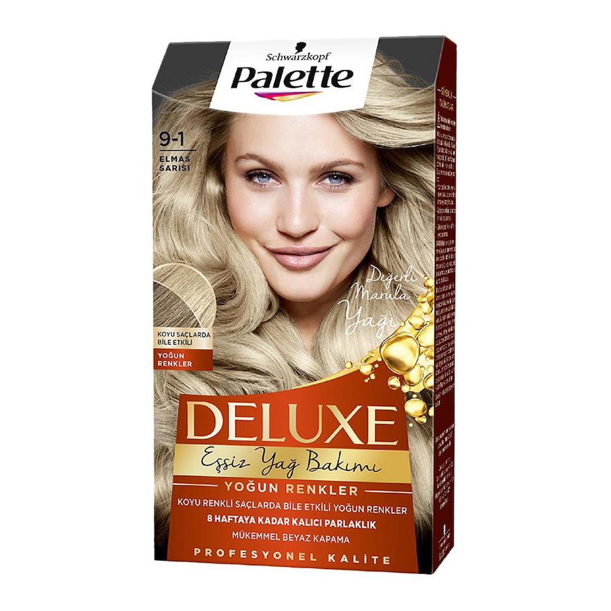 Palette 9.1 Elmas Sarısı Krem Saç Boyası 50 ml