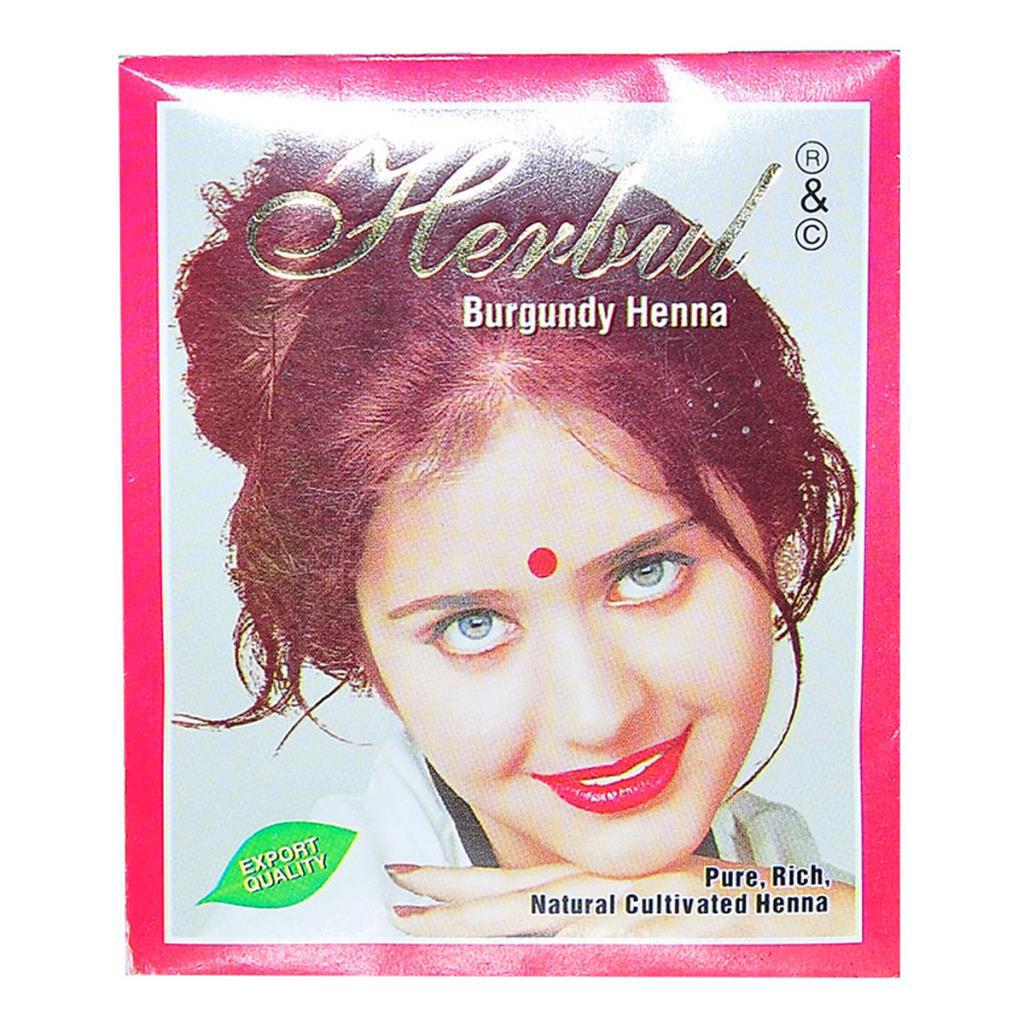 Herbul Burgundy Henna Organik Toz Saç Boyası 10 gr