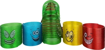 Limmy Stres Yayı Oyuncak Gülenyüz Stres Yayı - 6 cm çapında - 3 Adet