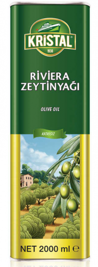 Kristal Polifenolsüz Olgun Hesap Teneke Riviera Zeytinyağı 2 lt