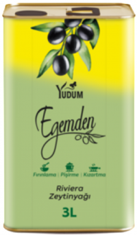Yudum Egemden Polifenolsüz Olgun Hesap Teneke Riviera Zeytinyağı 3 lt
