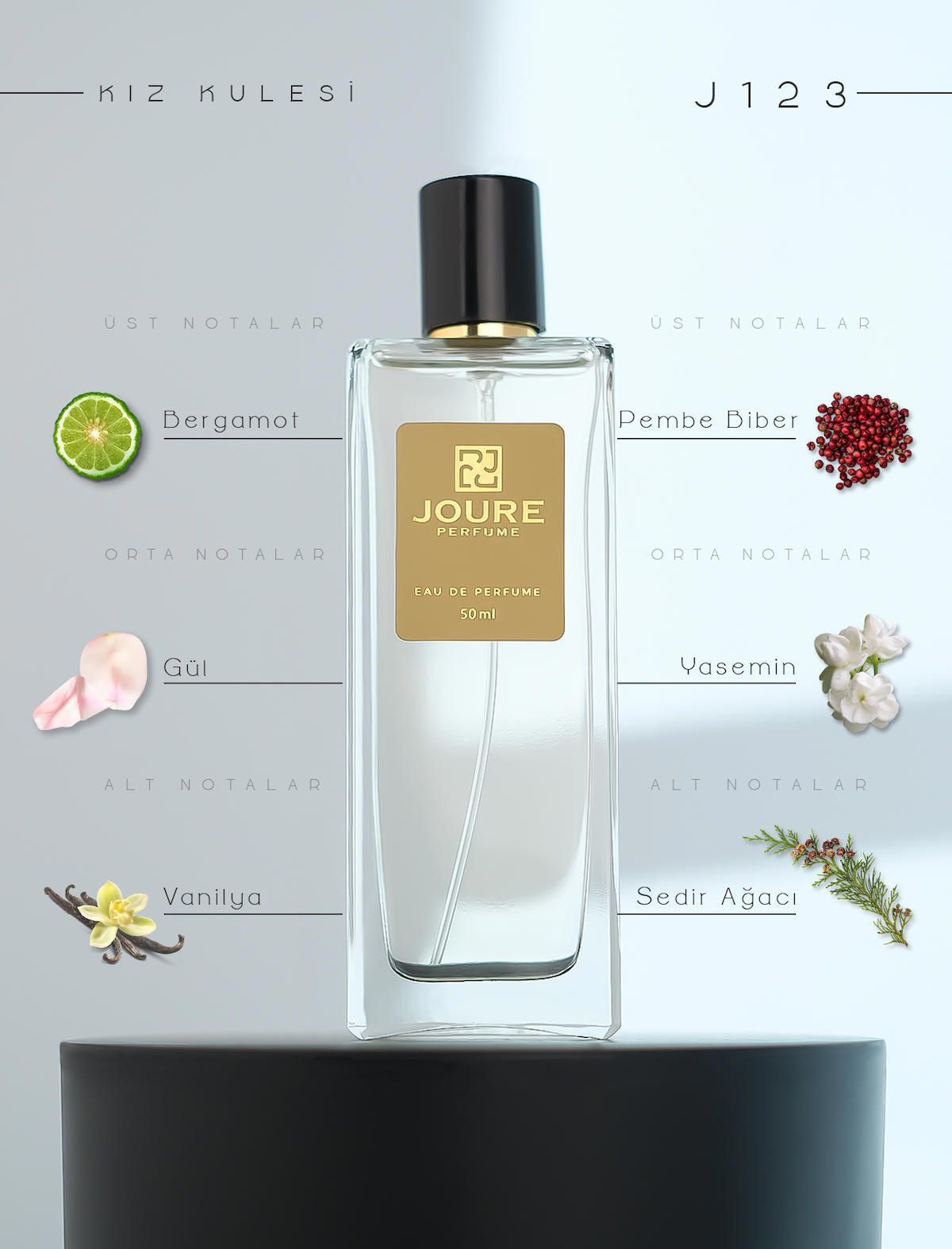 Joure Perfume Joure J123 EDP Çiçeksi Kadın Parfüm 50 ml